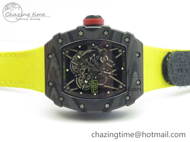 RM035-02 Rafael Nadal FC Caseback KVF Best Edition Skeleton Dial Red On Nylon Strap MIYOTA8215 V ModernLook 9523