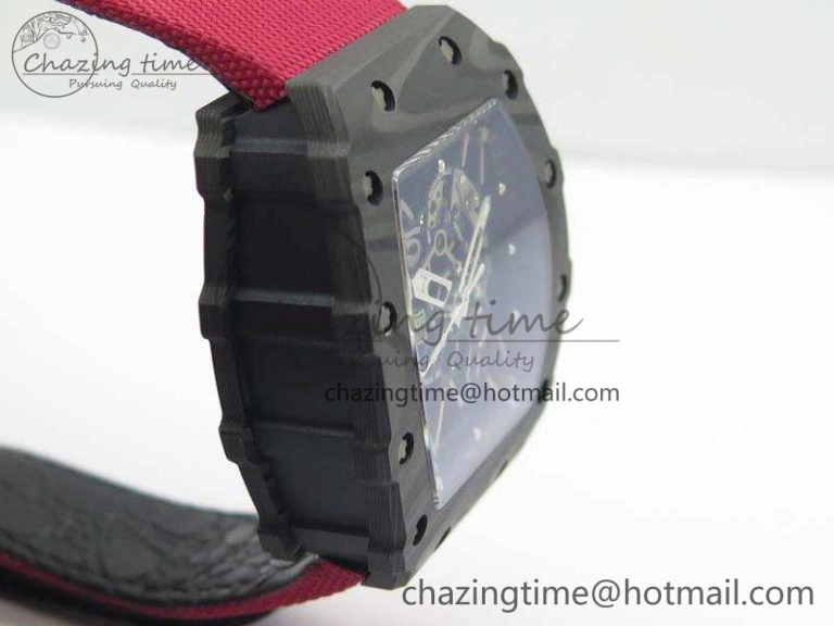 FashionForward RM035-02 Rafael Nadal FC Caseback KVF Best Edition Skeleton Dial Red On Red Nylon Strap MIYOTA8215 V 9517
