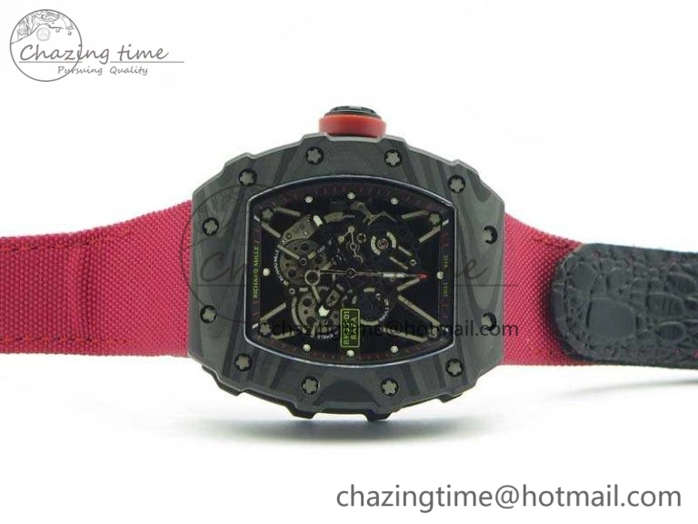 FashionForward RM035-02 Rafael Nadal FC Caseback KVF Best Edition Skeleton Dial Red On Red Nylon Strap MIYOTA8215 V 9517