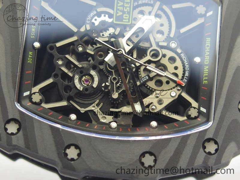 FashionForward RM035-02 Rafael Nadal FC Caseback KVF Best Edition Skeleton Dial Red On Red Nylon Strap MIYOTA8215 V 9517