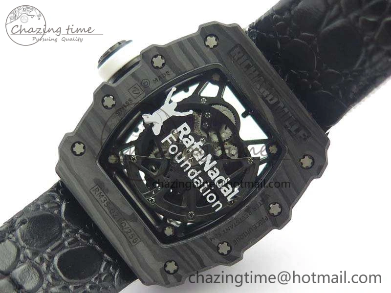 RM035-02 Rafael Nadal FC Caseback KVF Best Edition Skeleton Dial White On White Nylon Strap MIYOTA8215 V TimelessDesign 9518