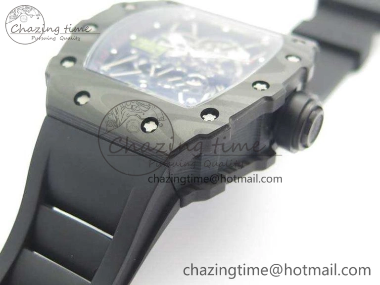 RM035-02 Rafael Nadal FC Ti Case KVF Best Edition Skeleton Dial Black On Rubber Strap MIYOTA8215 V FastDry 9535