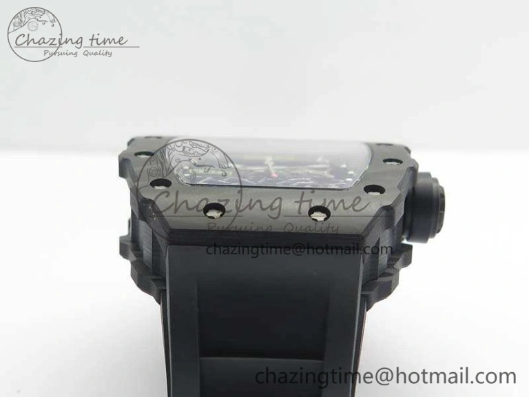 RM035-02 Rafael Nadal FC Ti Case KVF Best Edition Skeleton Dial Black On Rubber Strap MIYOTA8215 V FastDry 9535