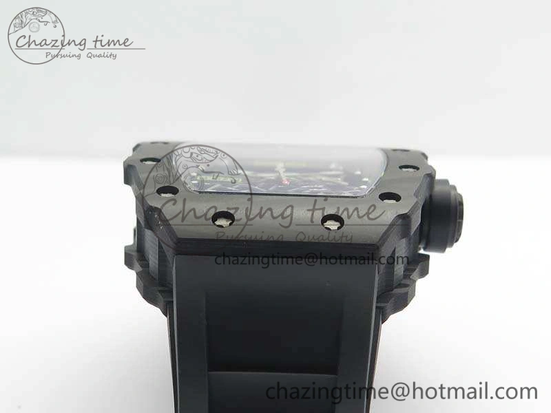 RM035-02 Rafael Nadal FC Ti Case KVF Best Edition Skeleton Dial Black On Rubber Strap MIYOTA8215 V FastDry 9535