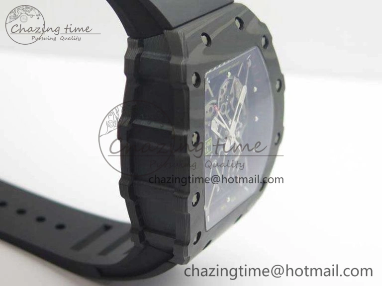 RM035-02 Rafael Nadal FC Ti Case KVF Best Edition Skeleton Dial Black On Rubber Strap MIYOTA8215 V FastDry 9535