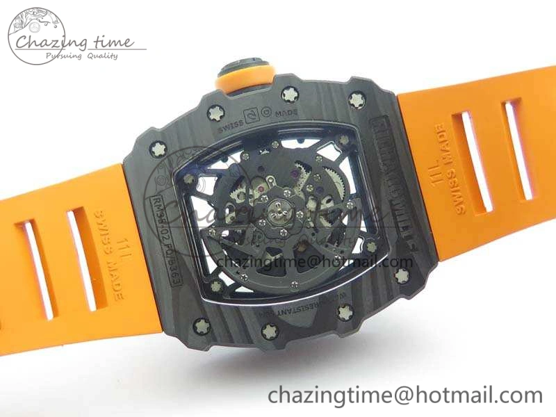 RM035-02 Rafael Nadal FC Ti Case KVF Best Edition Skeleton Dial Orange On Rubber Strap MIYOTA8215 V RelaxedFit 9540