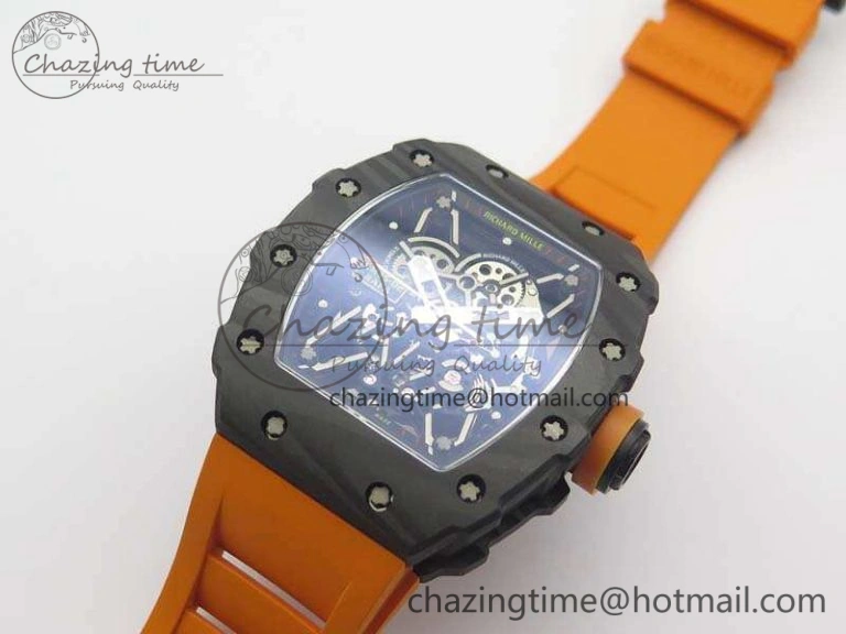RM035-02 Rafael Nadal FC Ti Case KVF Best Edition Skeleton Dial Orange On Rubber Strap MIYOTA8215 V RelaxedFit 9540