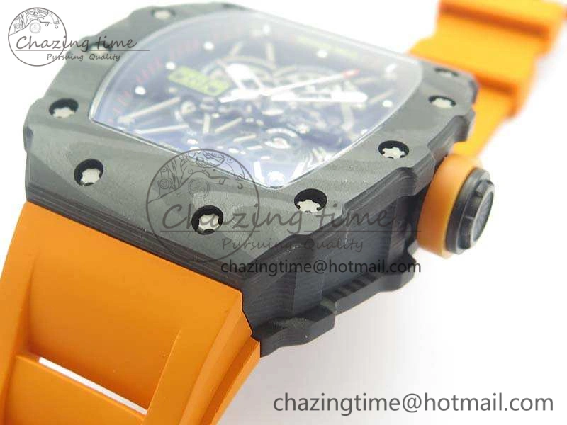 RM035-02 Rafael Nadal FC Ti Case KVF Best Edition Skeleton Dial Orange On Rubber Strap MIYOTA8215 V RelaxedFit 9540