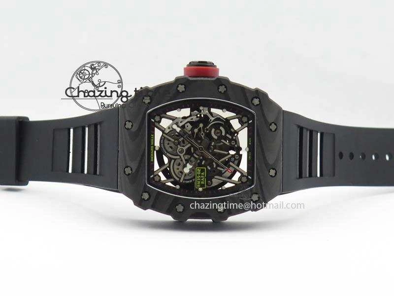 Bright RM035-02 Rafael Nadal FC Ti Case KVF Best Edition Skeleton Dial Red On Black Rubber Strap MIYOTA 9559