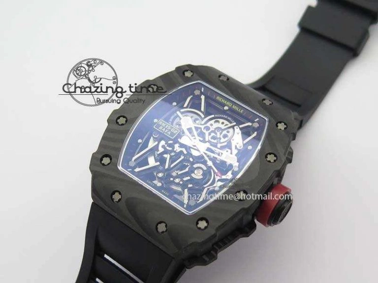 Bright RM035-02 Rafael Nadal FC Ti Case KVF Best Edition Skeleton Dial Red On Black Rubber Strap MIYOTA 9559