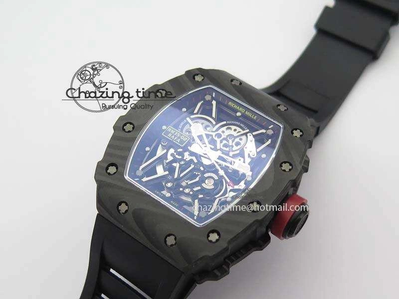 Bright RM035-02 Rafael Nadal FC Ti Case KVF Best Edition Skeleton Dial Red On Black Rubber Strap MIYOTA 9559