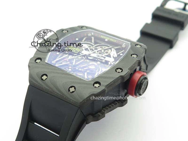 Bright RM035-02 Rafael Nadal FC Ti Case KVF Best Edition Skeleton Dial Red On Black Rubber Strap MIYOTA 9559