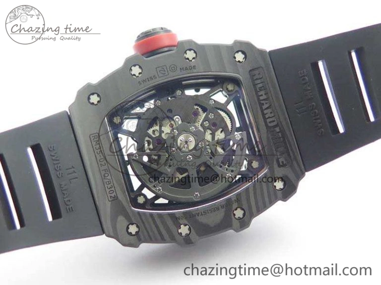 Bold RM035-02 Rafael Nadal FC Ti Case KVF Best Edition Skeleton Dial Red On Rubber Strap MIYOTA8215 V 9538