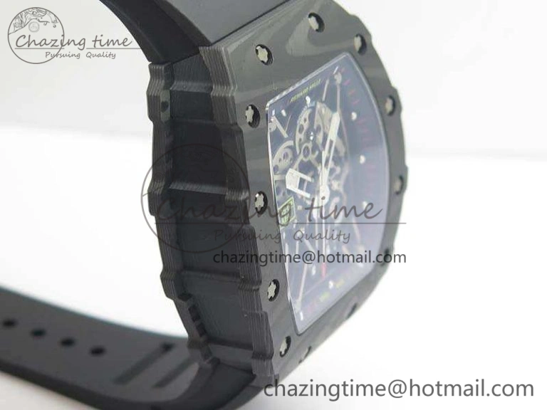 Bold RM035-02 Rafael Nadal FC Ti Case KVF Best Edition Skeleton Dial Red On Rubber Strap MIYOTA8215 V 9538