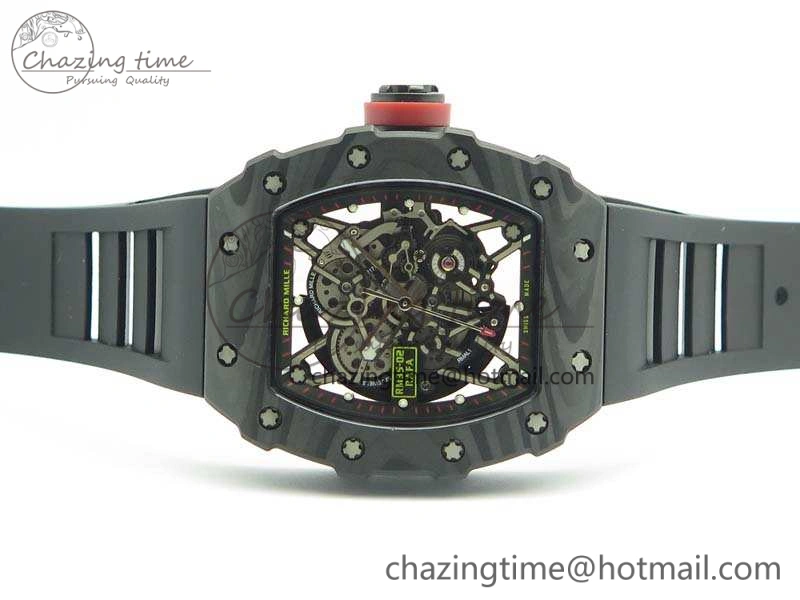 Bold RM035-02 Rafael Nadal FC Ti Case KVF Best Edition Skeleton Dial Red On Rubber Strap MIYOTA8215 V 9538