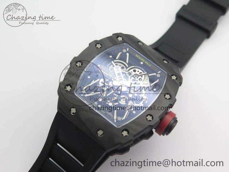 Bold RM035-02 Rafael Nadal FC Ti Case KVF Best Edition Skeleton Dial Red On Rubber Strap MIYOTA8215 V 9538