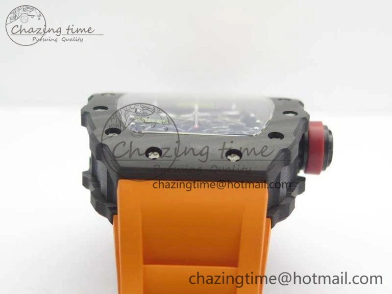 Elegant RM035-02 Rafael Nadal FC Ti Case KVF Best Edition Skeleton Dial Red On Rubber Strap MIYOTA8215 V 9539