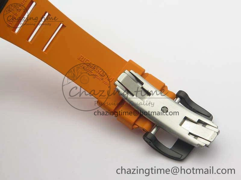 Elegant RM035-02 Rafael Nadal FC Ti Case KVF Best Edition Skeleton Dial Red On Rubber Strap MIYOTA8215 V 9539