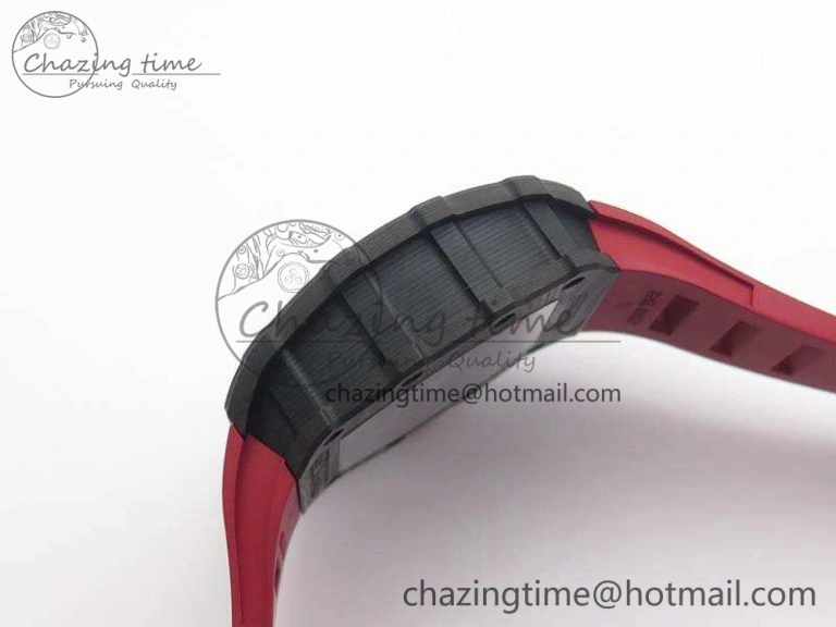 RM035-02 Rafael Nadal FC Ti Case KVF Best Edition Skeleton Dial Red On Rubber Strap MIYOTA8215 V Thermal 9536