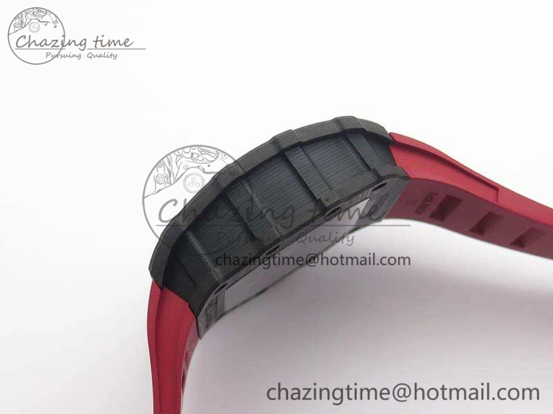 RM035-02 Rafael Nadal FC Ti Case KVF Best Edition Skeleton Dial Red On Rubber Strap MIYOTA8215 V Thermal 9536