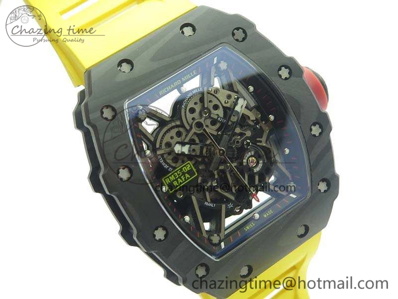 SoftTouch RM035-02 Rafael Nadal FC Ti Case KVF Best Edition Skeleton Dial Red On Rubber Strap MIYOTA8215 V 9534