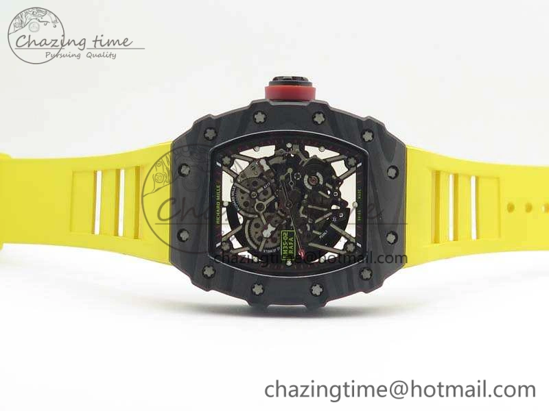 SoftTouch RM035-02 Rafael Nadal FC Ti Case KVF Best Edition Skeleton Dial Red On Rubber Strap MIYOTA8215 V 9534