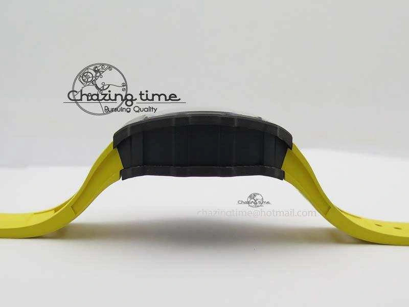 Youthful RM035-02 Rafael Nadal FC Ti Case KVF Best Edition Skeleton Dial Red On Yellow Rubber Strap MIYOTA 9561