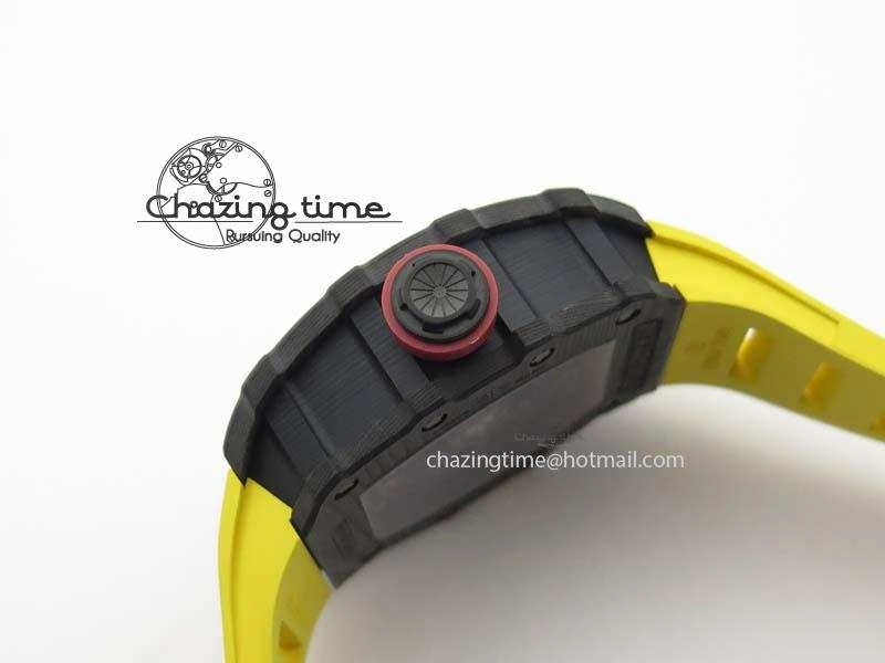 Youthful RM035-02 Rafael Nadal FC Ti Case KVF Best Edition Skeleton Dial Red On Yellow Rubber Strap MIYOTA 9561