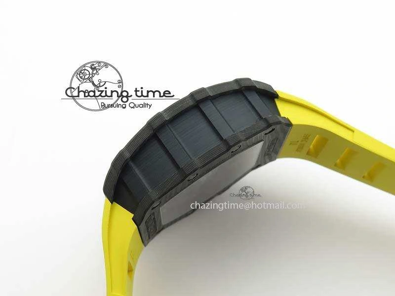 Youthful RM035-02 Rafael Nadal FC Ti Case KVF Best Edition Skeleton Dial Red On Yellow Rubber Strap MIYOTA 9561