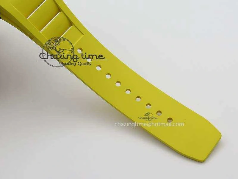 Youthful RM035-02 Rafael Nadal FC Ti Case KVF Best Edition Skeleton Dial Red On Yellow Rubber Strap MIYOTA 9561