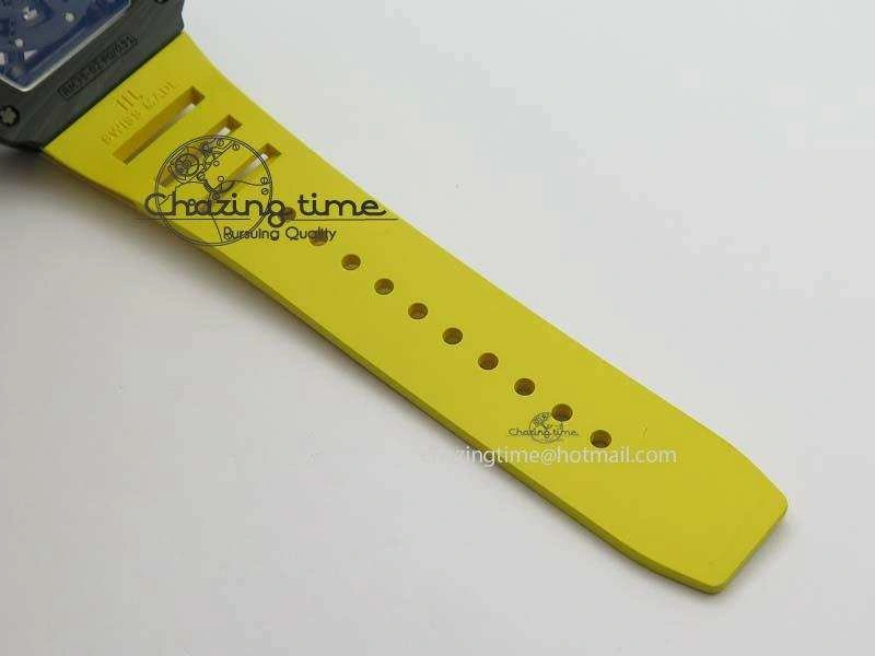 Youthful RM035-02 Rafael Nadal FC Ti Case KVF Best Edition Skeleton Dial Red On Yellow Rubber Strap MIYOTA 9561