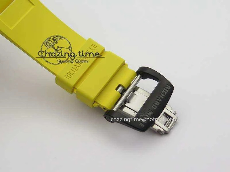 Youthful RM035-02 Rafael Nadal FC Ti Case KVF Best Edition Skeleton Dial Red On Yellow Rubber Strap MIYOTA 9561