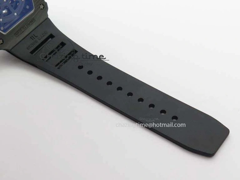 SoftTouch RM035-02 Rafael Nadal FC Ti Case KVF Best Edition Skeleton Dial White On Black Rubber Strap MIYOTA 9562