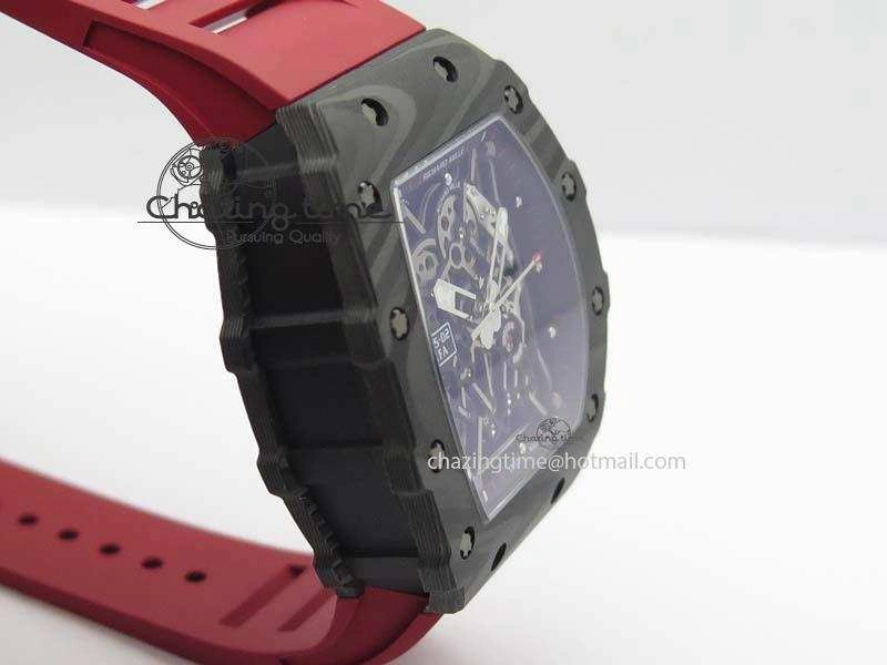 RM035-02 Rafael Nadal FC Ti Case KVF Best Edition Skeleton Dial White On Red Rubber Strap MIYOTA Compact 9563