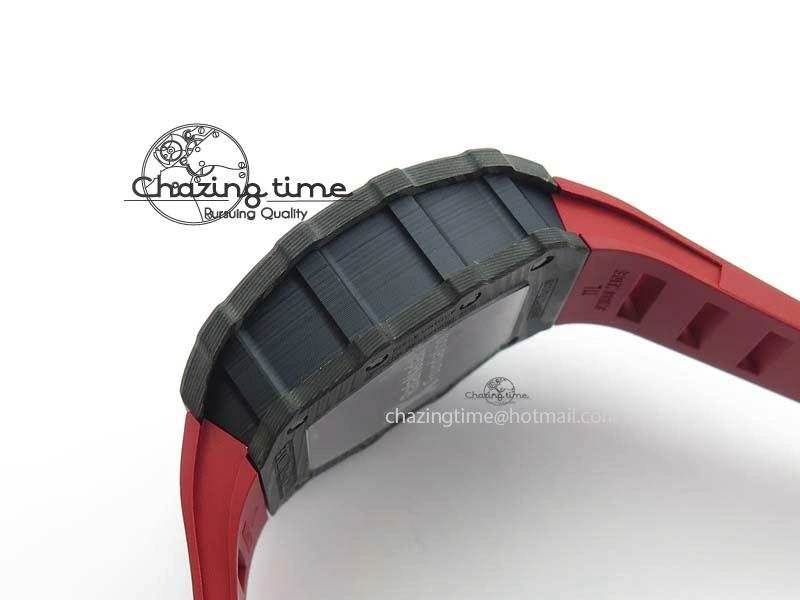 RM035-02 Rafael Nadal FC Ti Case KVF Best Edition Skeleton Dial White On Red Rubber Strap MIYOTA Compact 9563