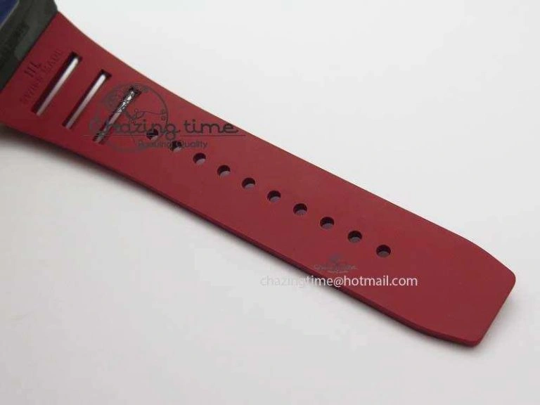 RM035-02 Rafael Nadal FC Ti Case KVF Best Edition Skeleton Dial White On Red Rubber Strap MIYOTA Compact 9563