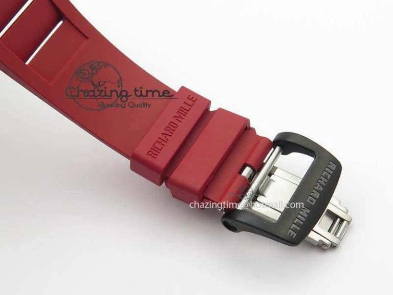 RM035-02 Rafael Nadal FC Ti Case KVF Best Edition Skeleton Dial White On Red Rubber Strap MIYOTA Compact 9563