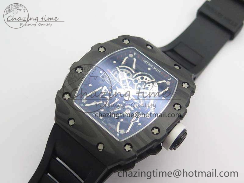 RM035-02 Rafael Nadal FC Ti Case KVF Best Edition Skeleton Dial White On Rubber Strap MIYOTA8215 V TravelReady 9537