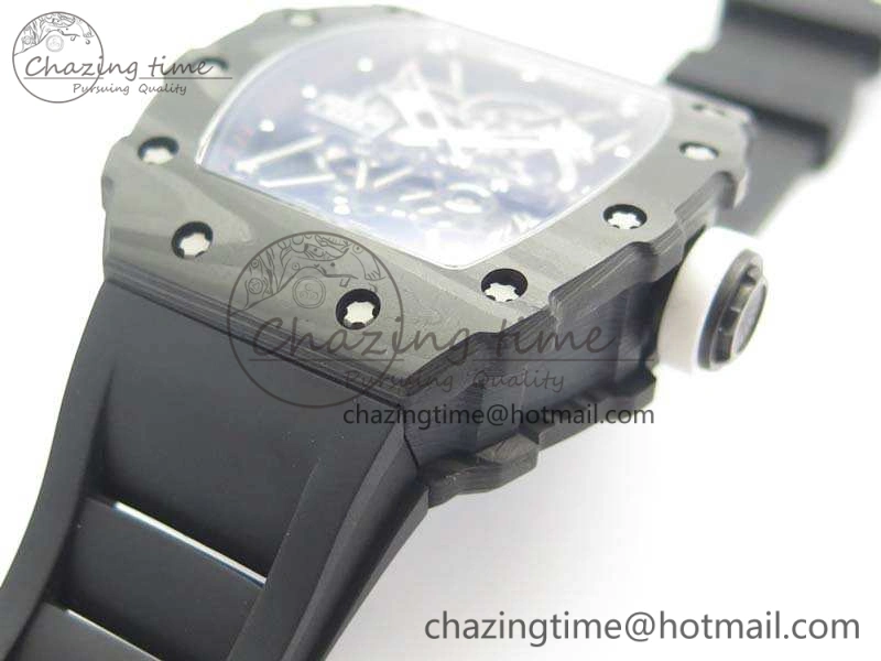 RM035-02 Rafael Nadal FC Ti Case KVF Best Edition Skeleton Dial White On Rubber Strap MIYOTA8215 V TravelReady 9537