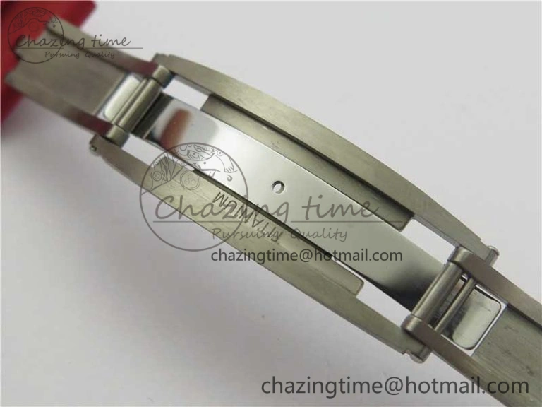 RM035-02 Real Forge Carbon Z+F 1:1 Best Edition Skeleton Dial on Red Rubber Strap NH05A Elegant 9451