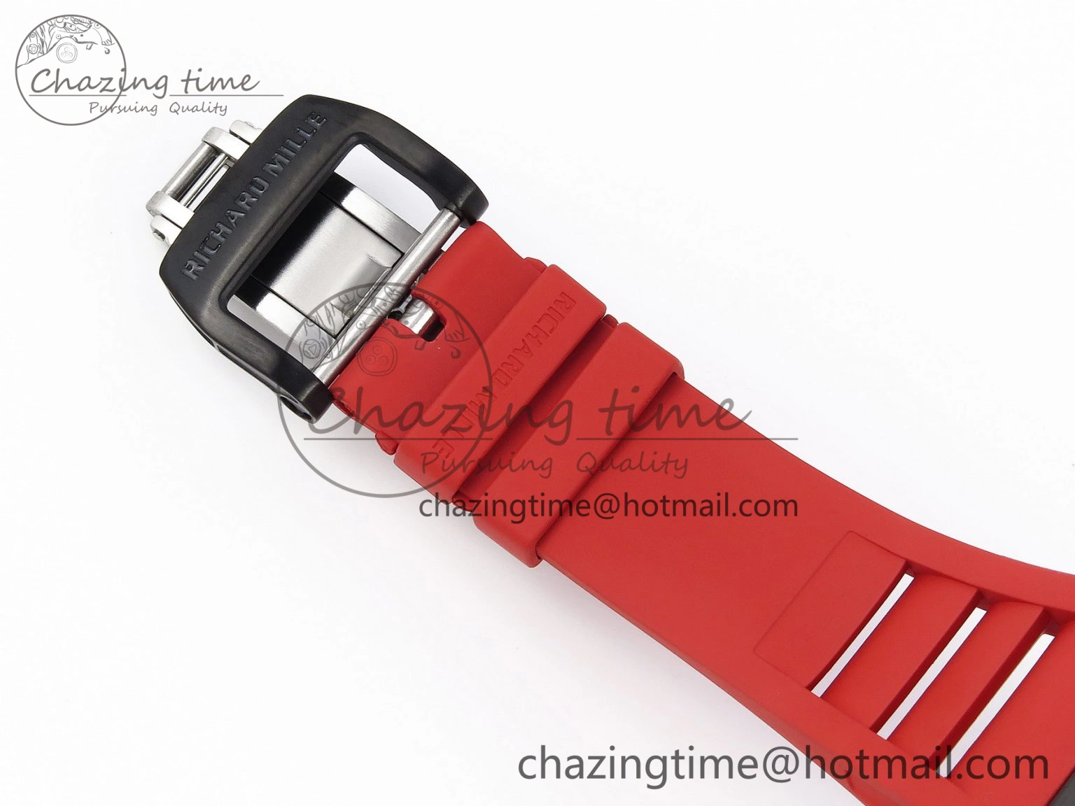 Comfortable RM035-02 Real NTPT T+F 1:1 Best Edition Skeleton Dial on Red Rubber Strap 9338