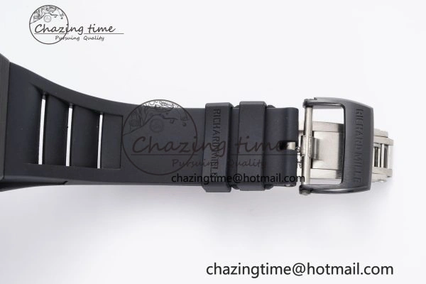 EasyMatch RM035-02 Real NTPT ZF 1:1 Best Edition Skeleton Dial on Black Rubber Strap NH05A V3+ 9344