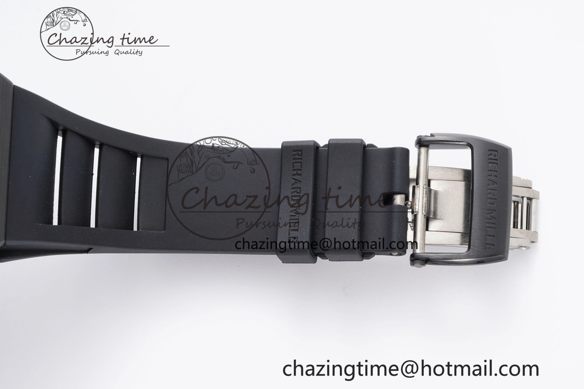 EasyMatch RM035-02 Real NTPT ZF 1:1 Best Edition Skeleton Dial on Black Rubber Strap NH05A V3+ 9344