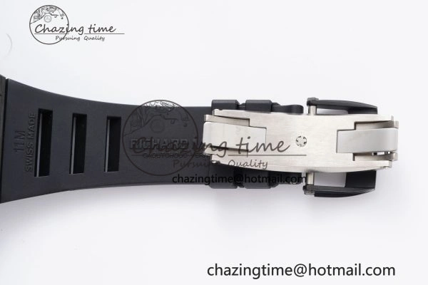 EasyMatch RM035-02 Real NTPT ZF 1:1 Best Edition Skeleton Dial on Black Rubber Strap NH05A V3+ 9344