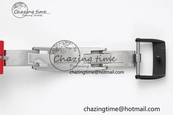 Premium RM035-02 Real NTPT ZF 1:1 Best Edition Skeleton Dial on Red Rubber Strap NH05A V3+ 9346