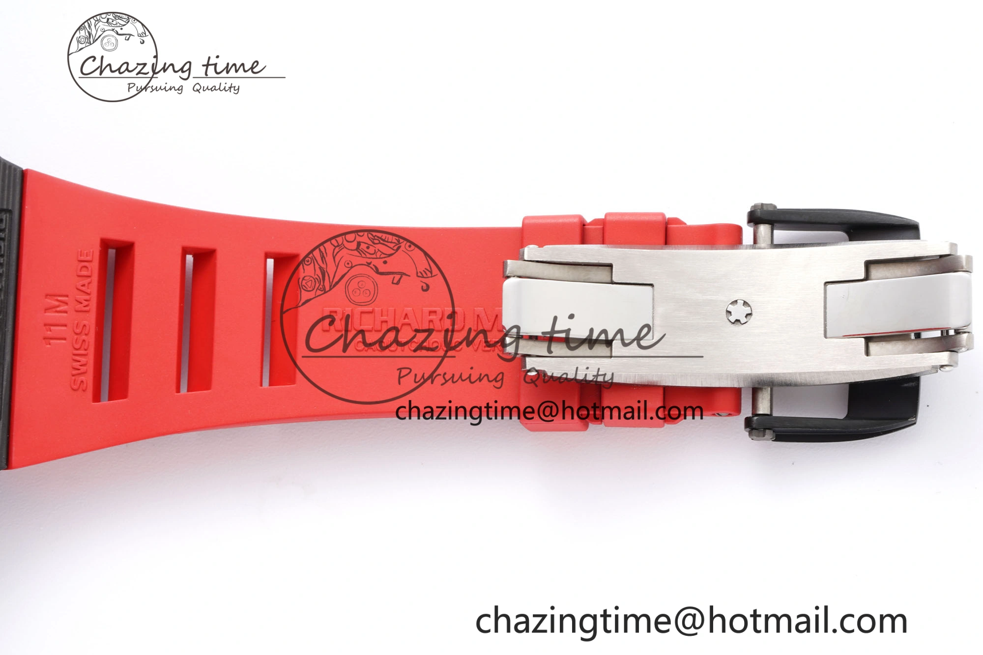 Premium RM035-02 Real NTPT ZF 1:1 Best Edition Skeleton Dial on Red Rubber Strap NH05A V3+ 9346
