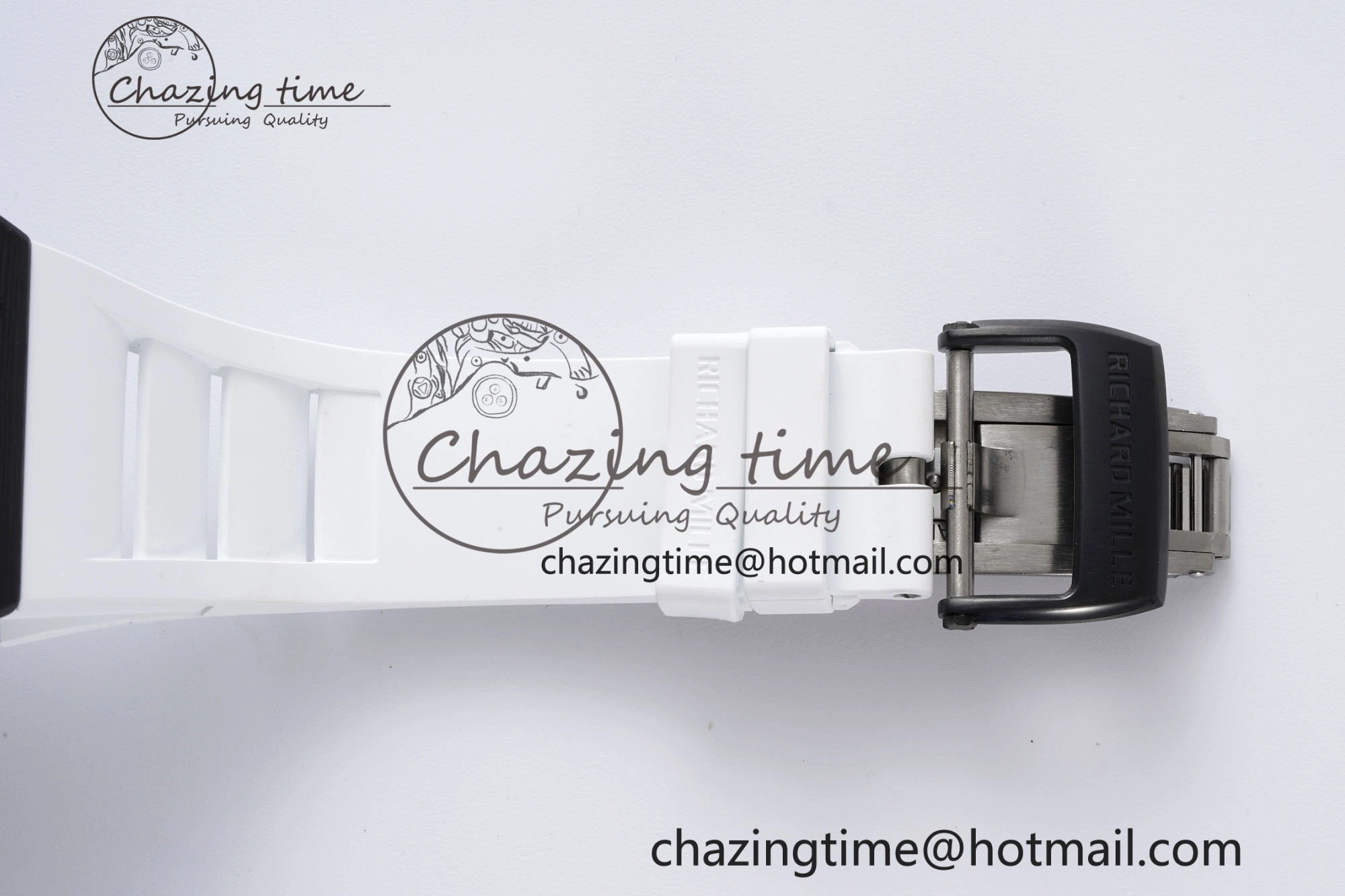 Original RM035-02 Real NTPT ZF 1:1 Best Edition Skeleton Dial on White Rubber Strap NH05A V3+ 9345