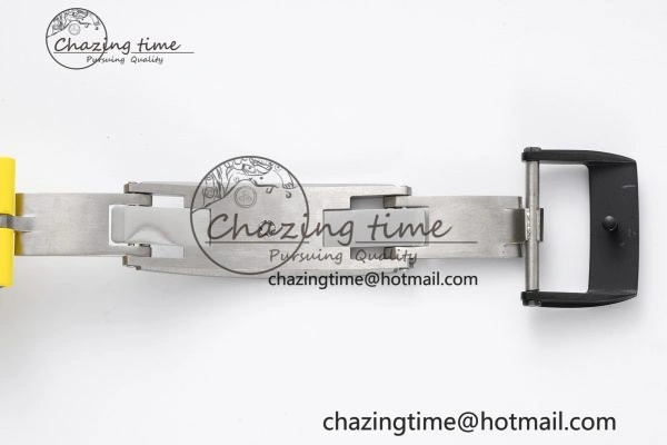 RM035-02 Real NTPT ZF 1:1 Best Edition Skeleton Dial on Yellow Rubber Strap NH05A V3+ Affordable 9347