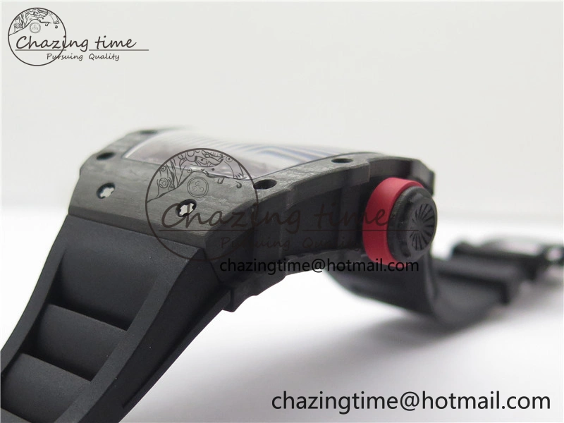 RM035-02 Real NTPT ZF All in One movement 1:1 Best Edition Skeleton Dial on Black Rubber Strap V Stretchable 9386