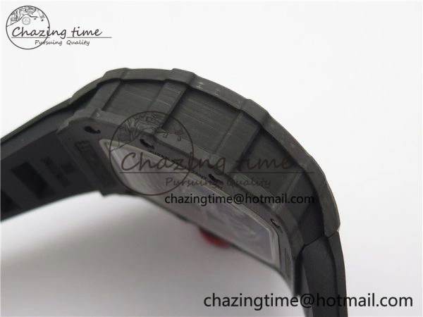 RM035-02 Real NTPT ZF All in One movement 1:1 Best Edition Skeleton Dial on Black Rubber Strap V Stretchable 9386